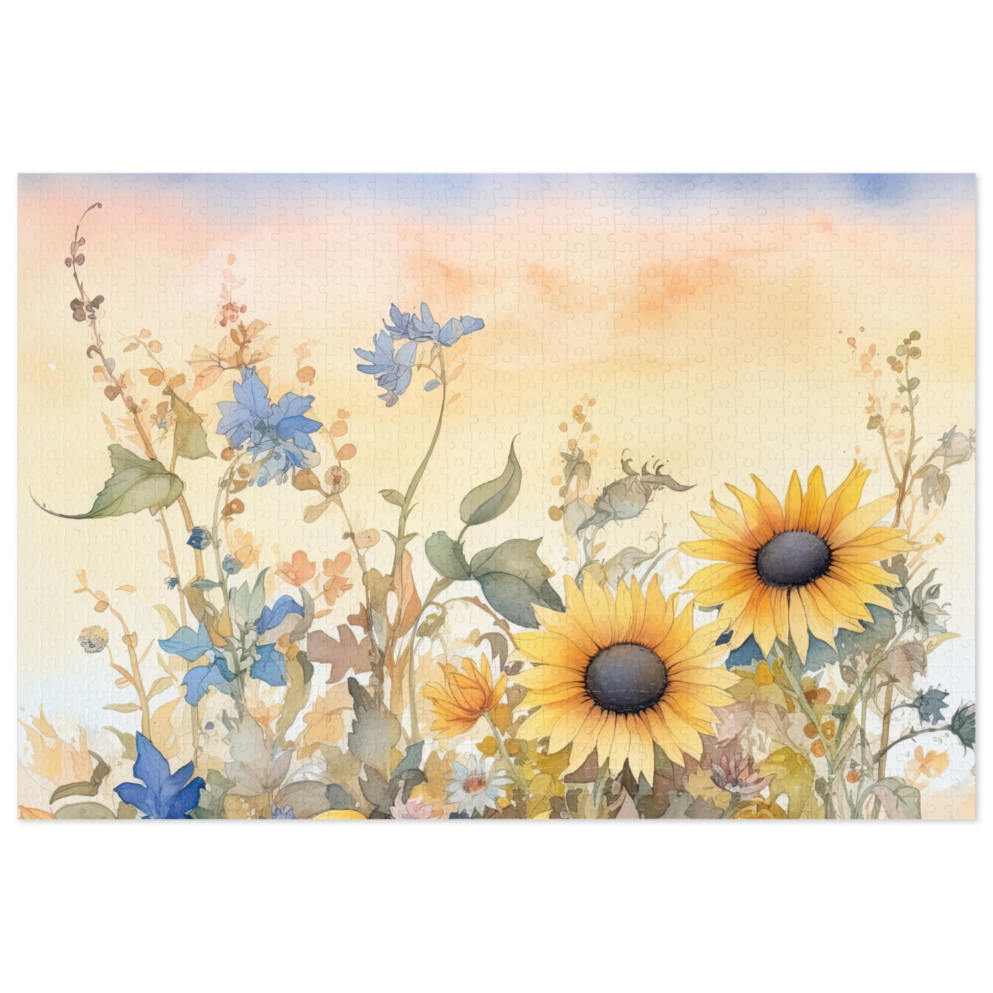 Jigsaw Puzzle, Floral, Personalised/Non-Personalised (30, 110, 252, 500,1000-Piece)