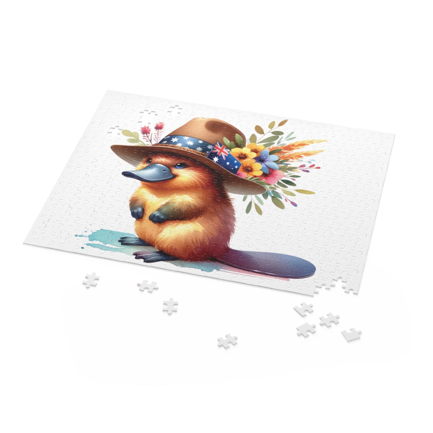 Personalised/Non-Personalised Puzzle, Platypus (120, 252, 500-Piece)