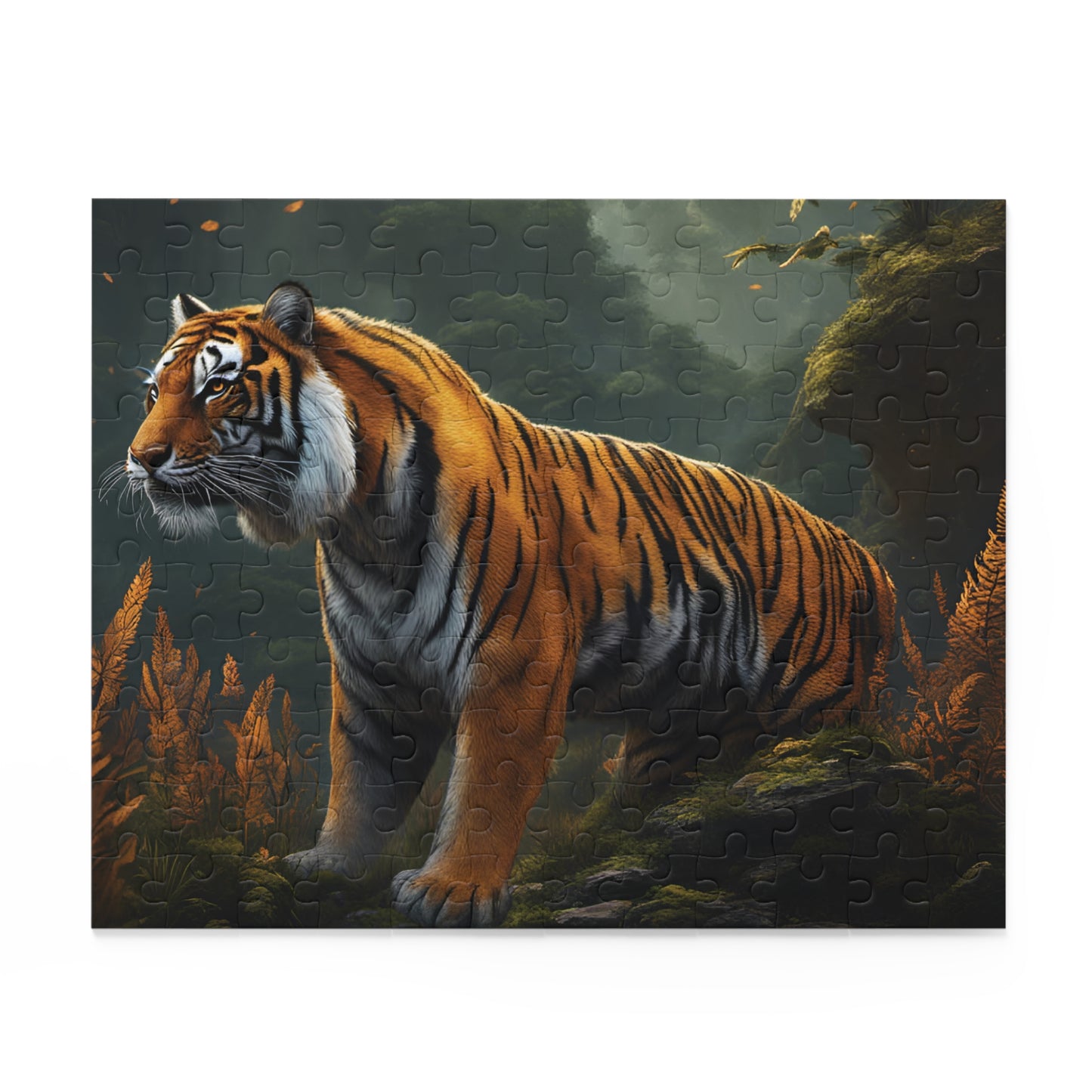 Personalised/Non-Personalised Puzzle, Tiger (120, 252, 500-Piece)