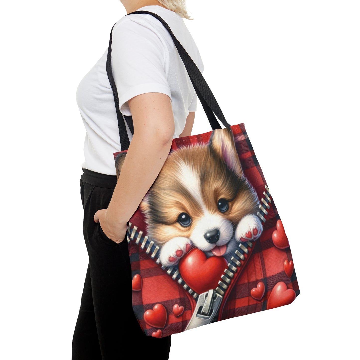 Tote Bag, Cute Dog, Personalised/Non-Personalised Tote bag