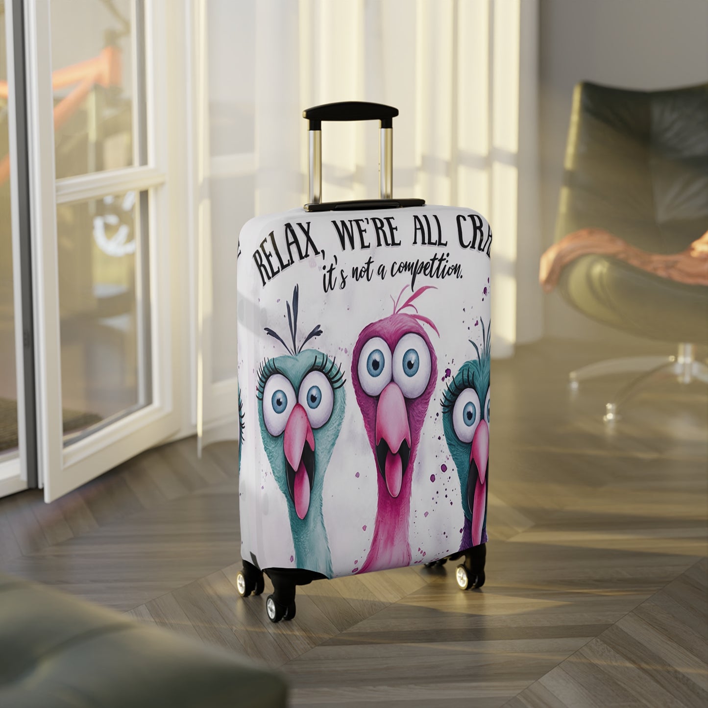 Luggage Cover, Chickens, awd-1677