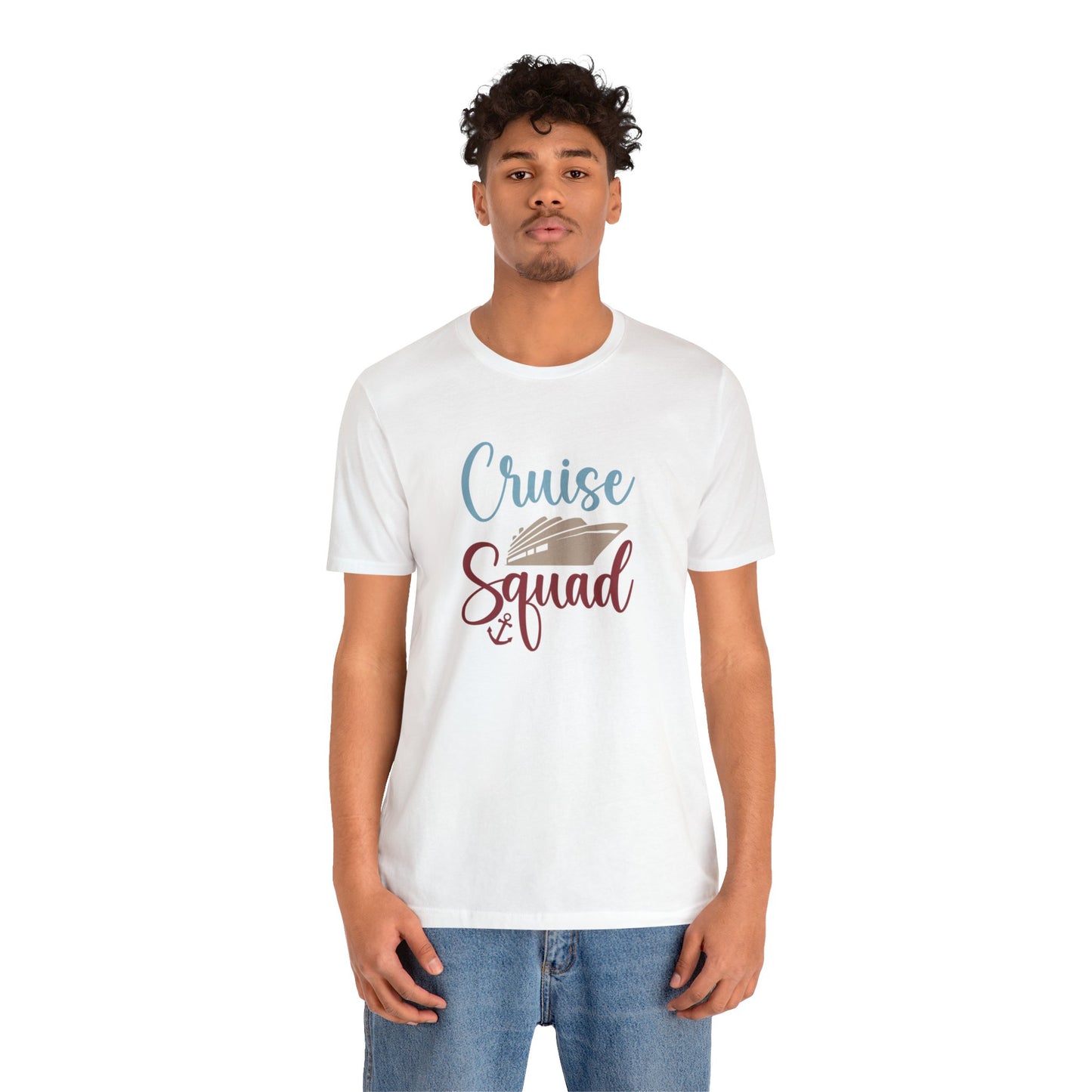 Unisex Adults Jersey Short Sleeve Tee, Cruise Tee, 100% Cotton, Cruise Squad, Light Fabric 142 g/m²