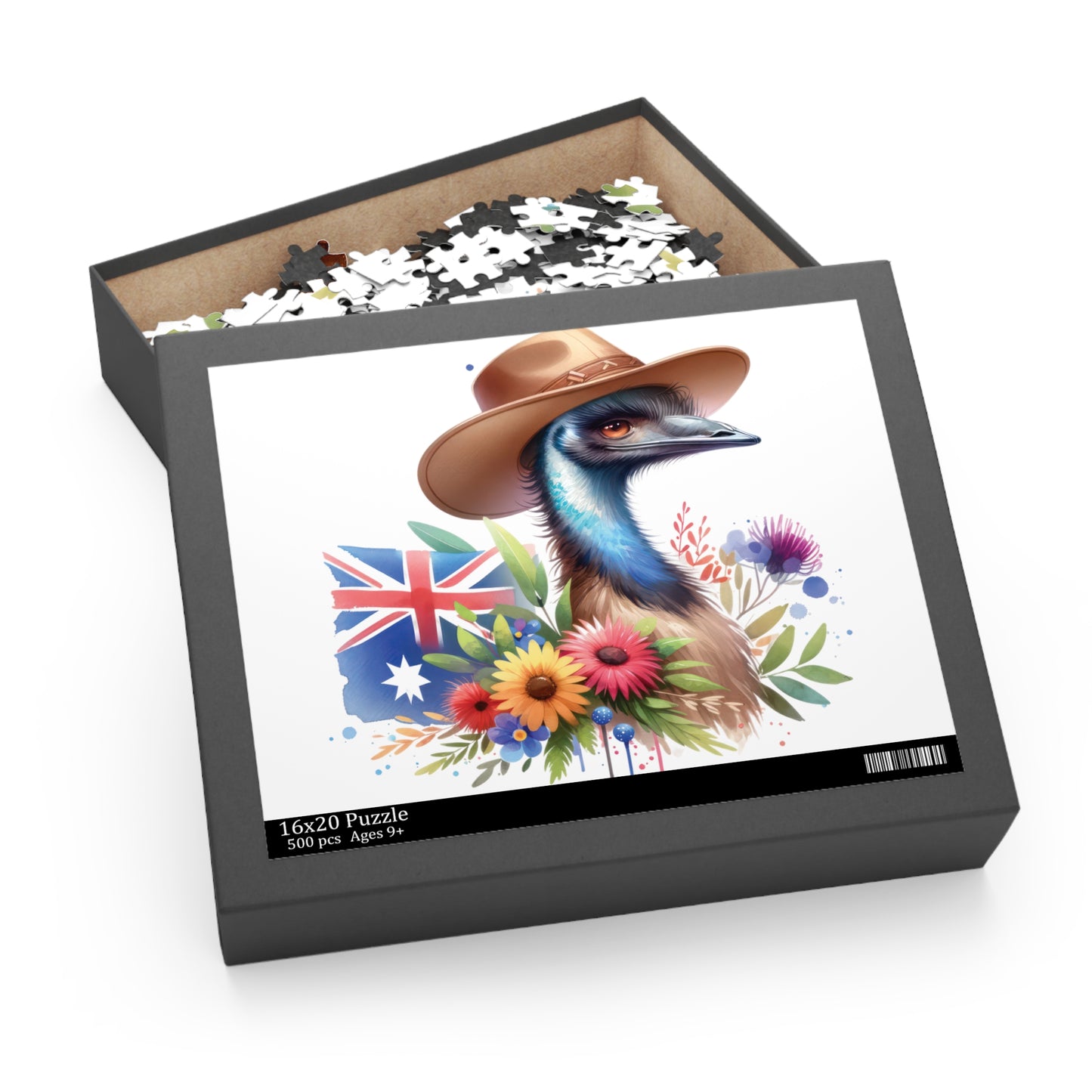 Personalised/Non-Personalised Puzzle, Emu (120, 252, 500-Piece)