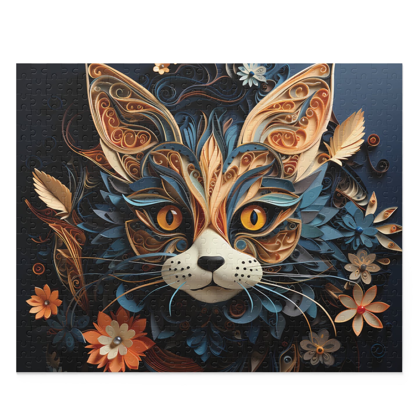 Personalised/Non-Personalised Puzzle, Cat (120, 252, 500-Piece)