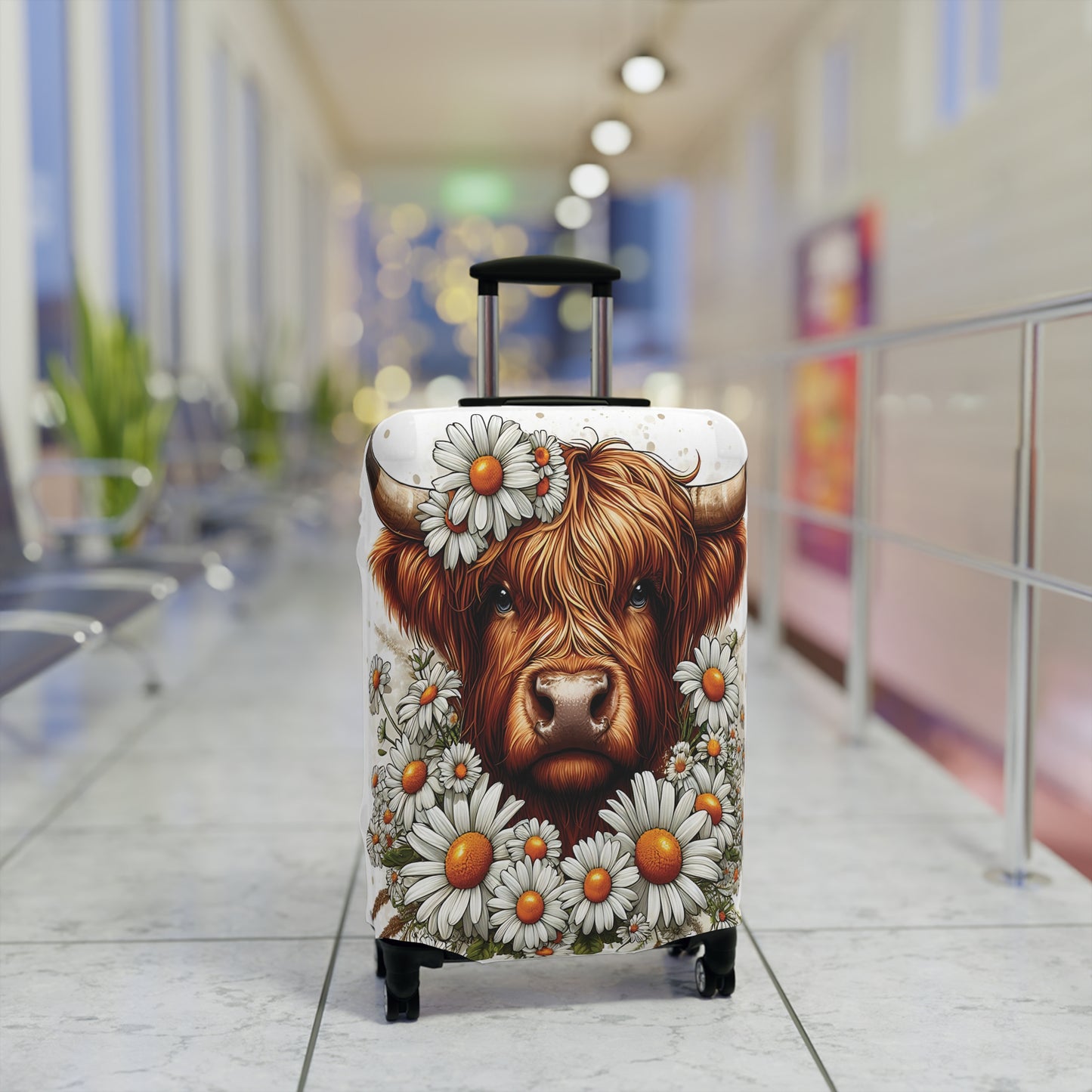 Luggage Cover, Highland Cow, awd-436