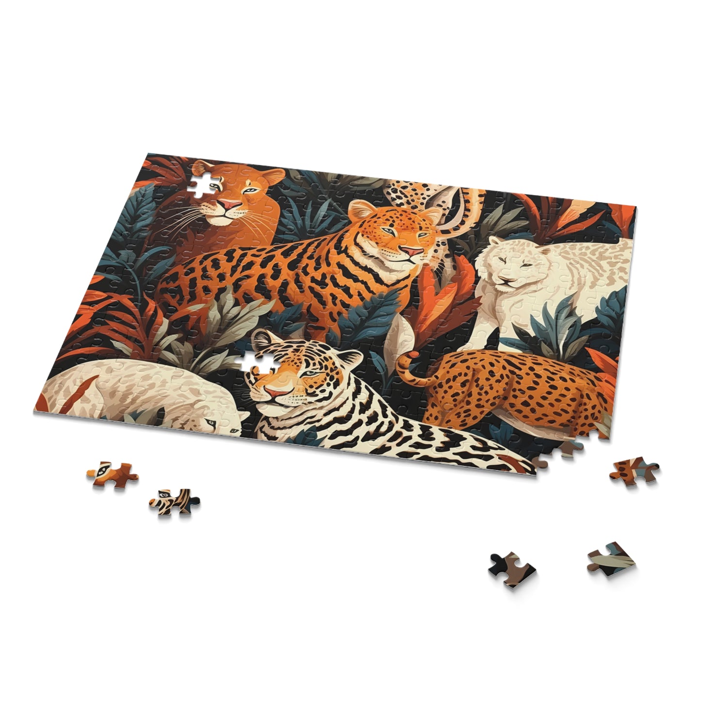 Personalised/Non-Personalised Puzzle, Leopard (120, 252, 500-Piece)