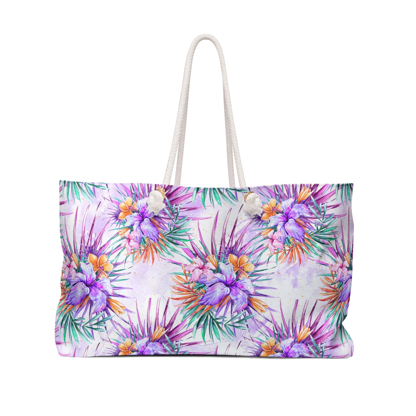 Weekender Bag, Summer Floral, Large Weekender Bag, Beach Bag, Book Bag