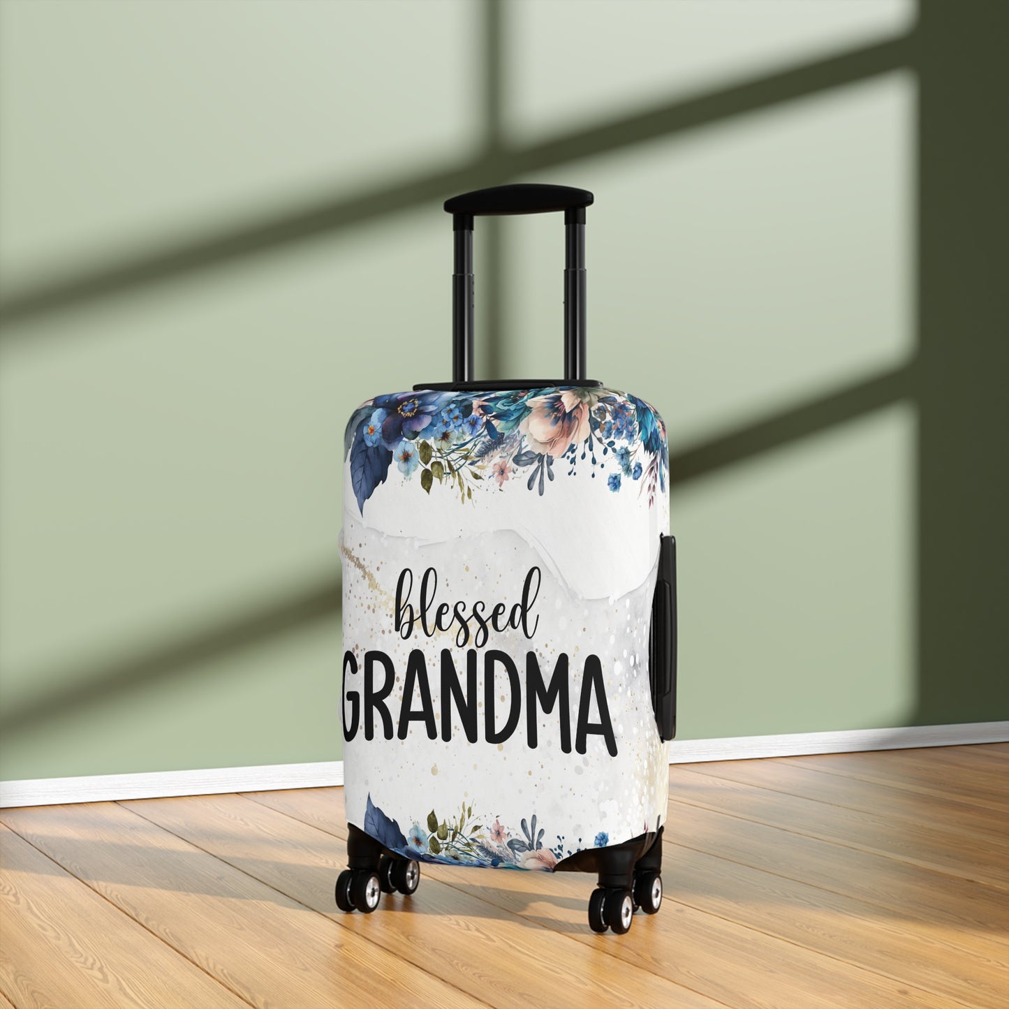 Luggage Cover, Floral, Blessed Grandma, awd-729