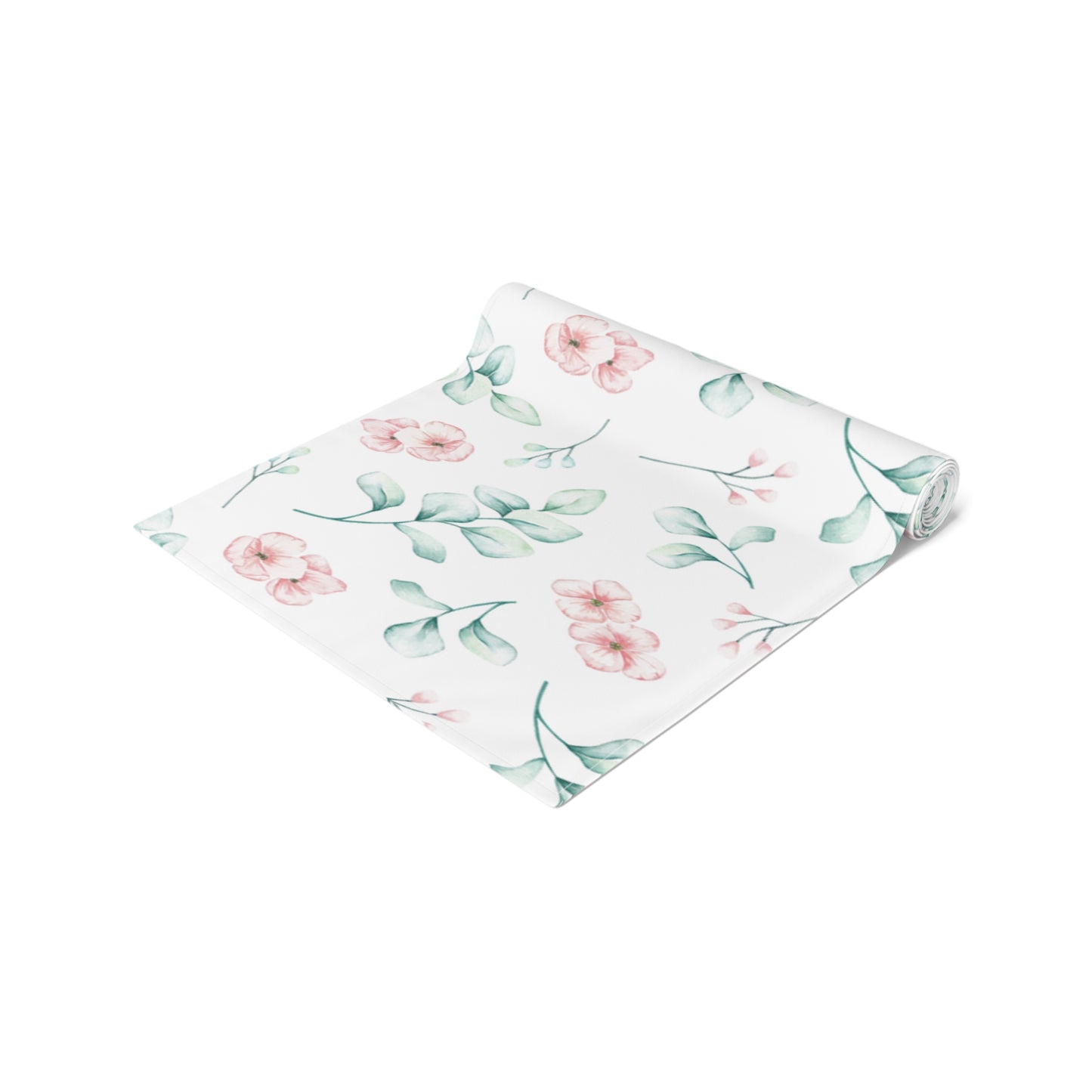 Floral Table Runner, Cotton Twill and Poly Available