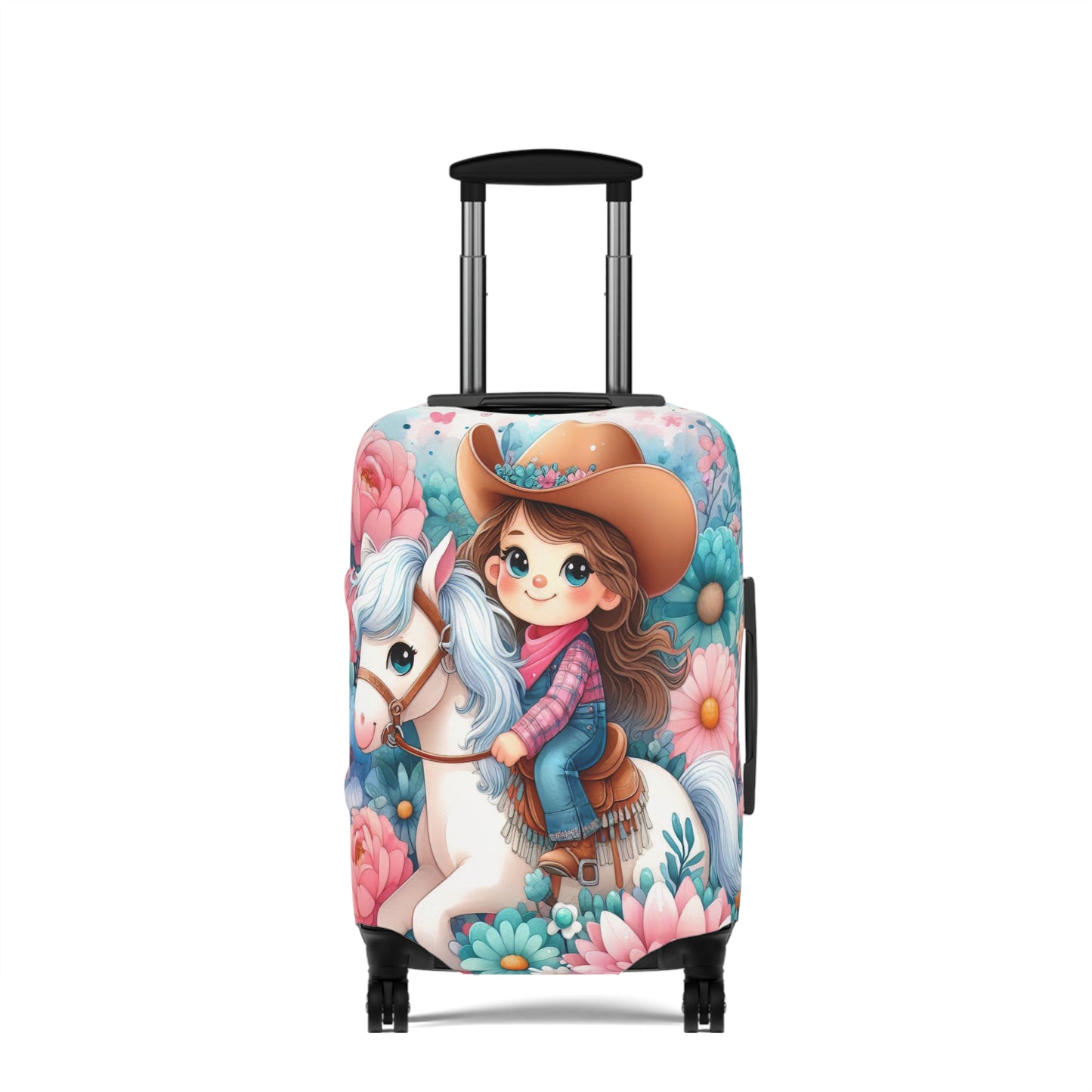 Luggage Cover, Just a Girl who Loves Horses, awd-3072