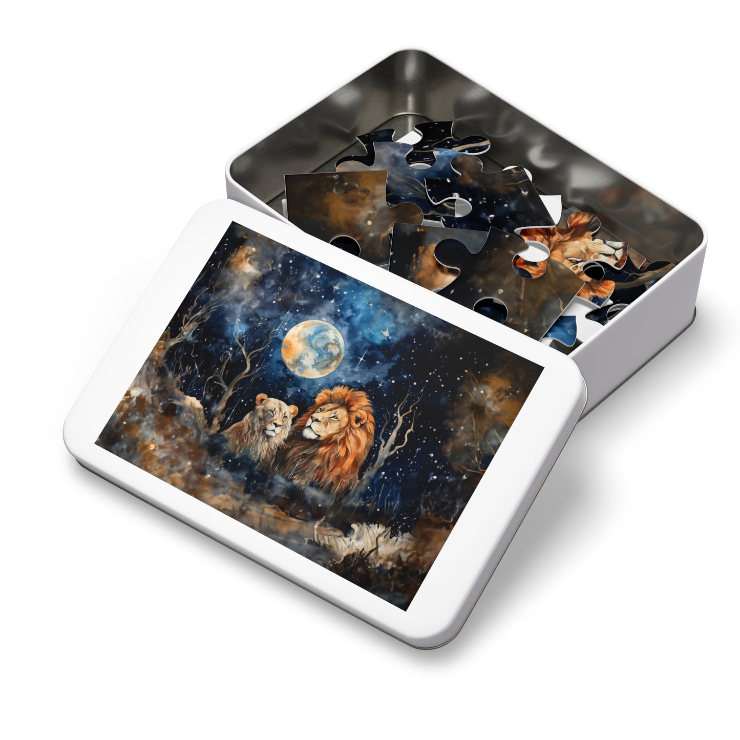 Puzzle, Lions, Personalised/Non-Personalised (30, 110, 252, 500,1000-Piece)