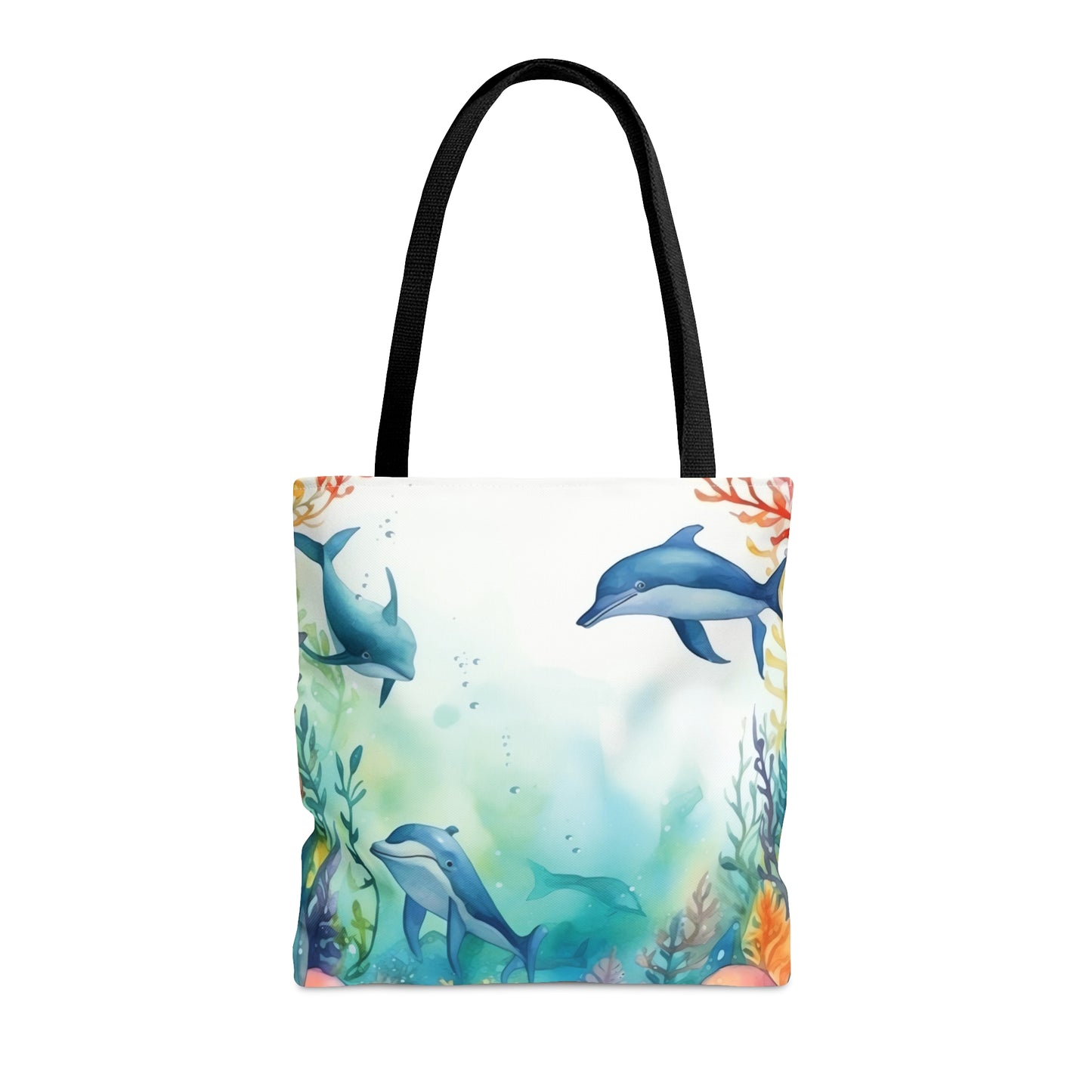 Tote Bag, Nautical Dolphin bag, Beach Tote Bag