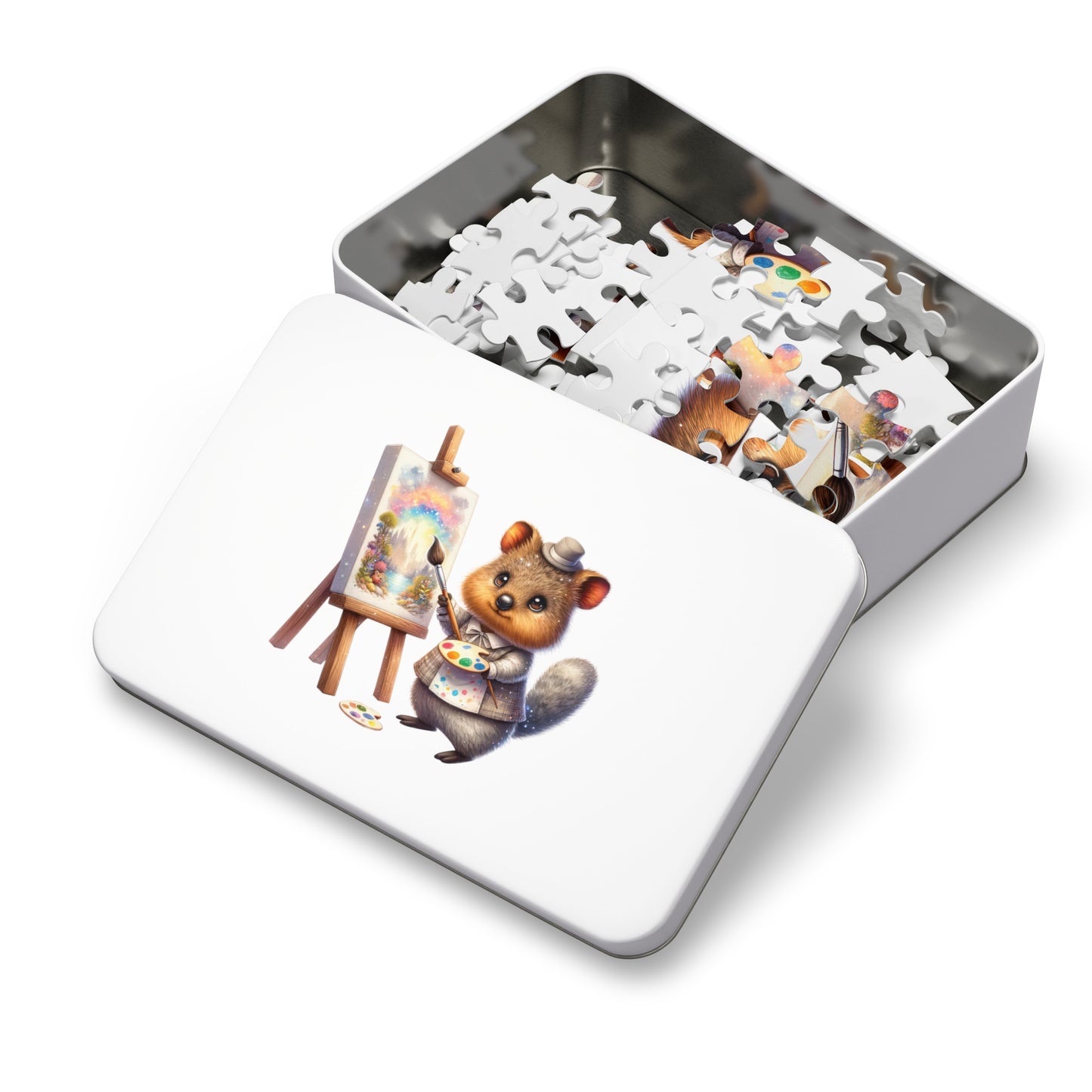 Jigsaw Puzzle in Tin, Australian Animals, Quokka, Personalised/Non-Personalised, awd-1328 (30, 110, 252, 500,1000-Piece)