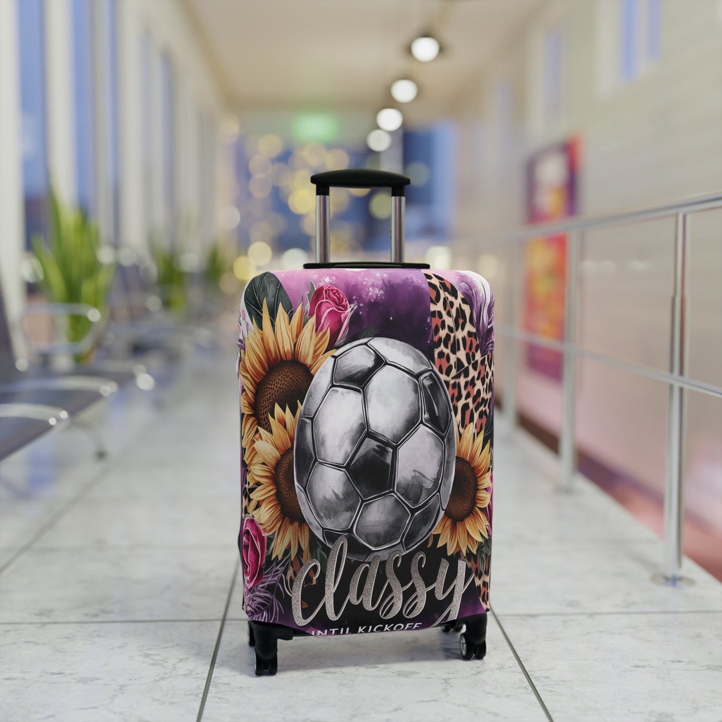 Luggage Cover, Soccer, Classy until Kickoff, awd-1732