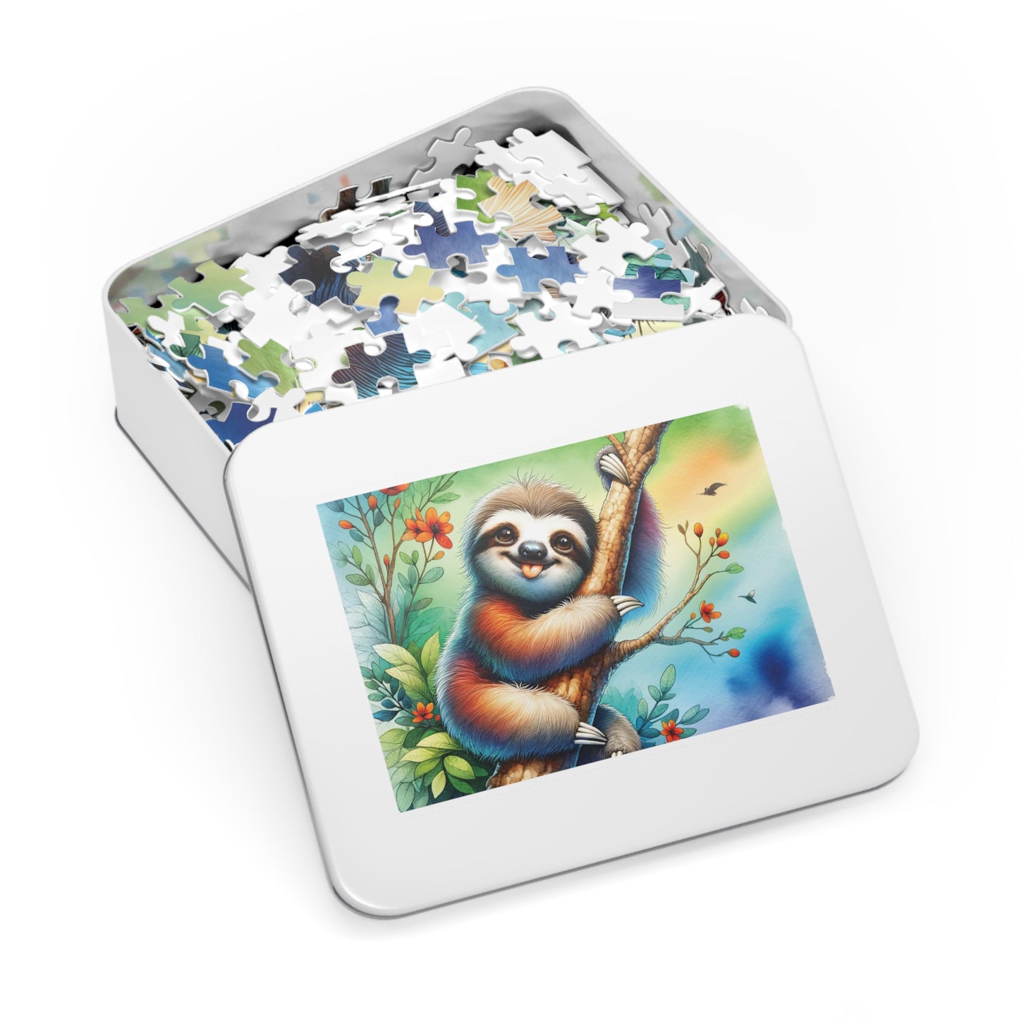 Jigsaw Puzzle, Sloth, Personalised/Non-Personalised (30, 110, 252, 500,1000-Piece)