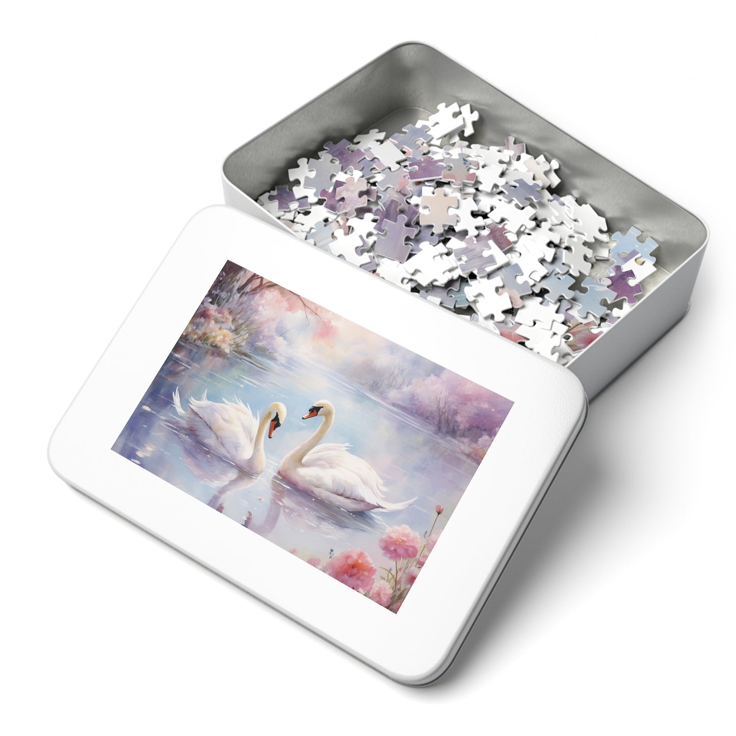 Jigsaw Puzzle, Swan, Personalised/Non-Personalised (30, 110, 252, 500,1000-Piece)