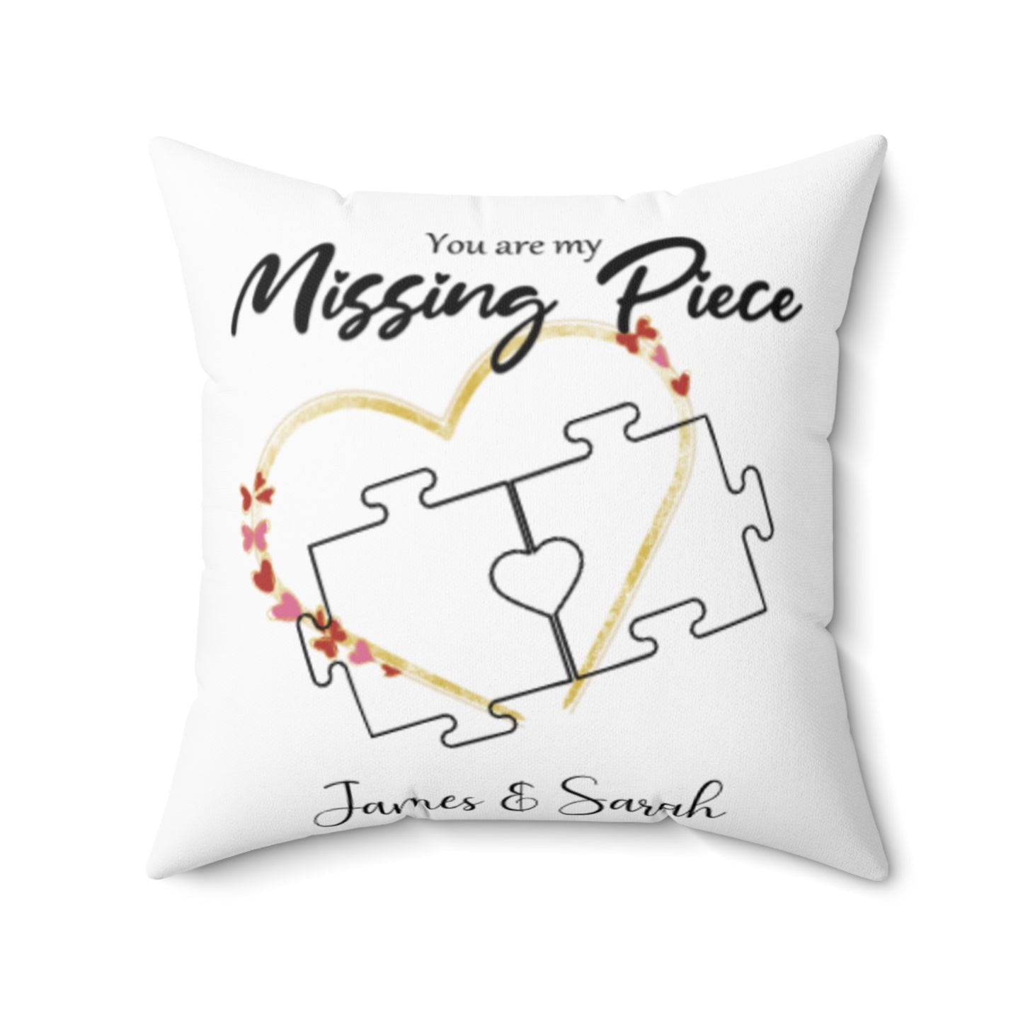 Personalised Photo You are My Missing Piece Pillow