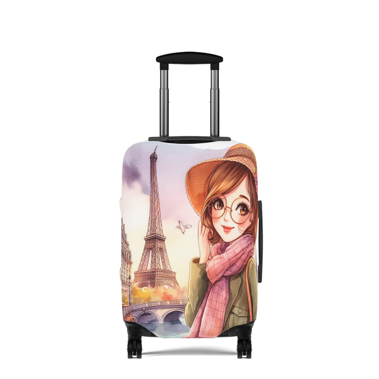 Luggage Cover, Just a Girl Who loves Travelling, awd-2112