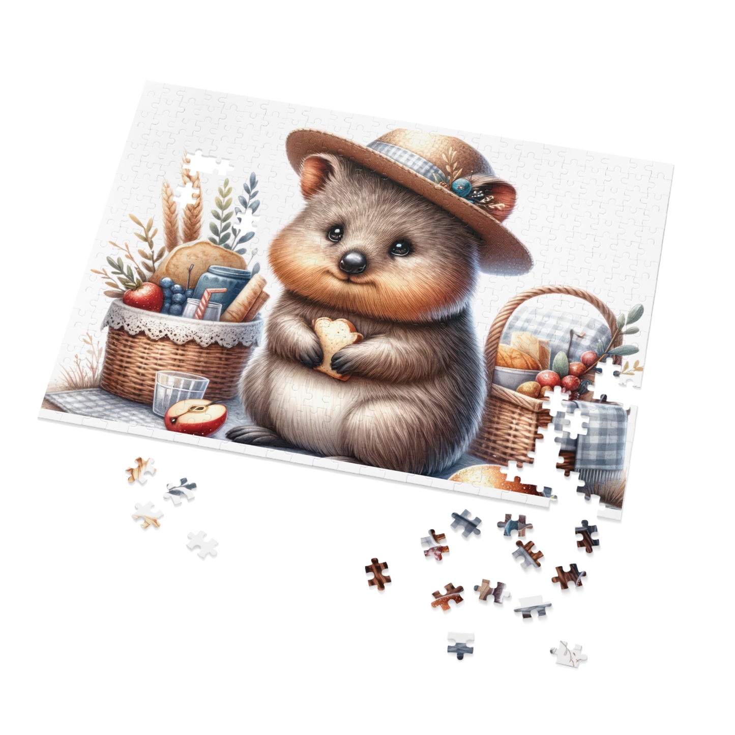 Jigsaw Puzzle in Tin, Australian Animals, Quokka, Personalised/Non-Personalised awd-1329 (30, 110, 252, 500,1000-Piece)