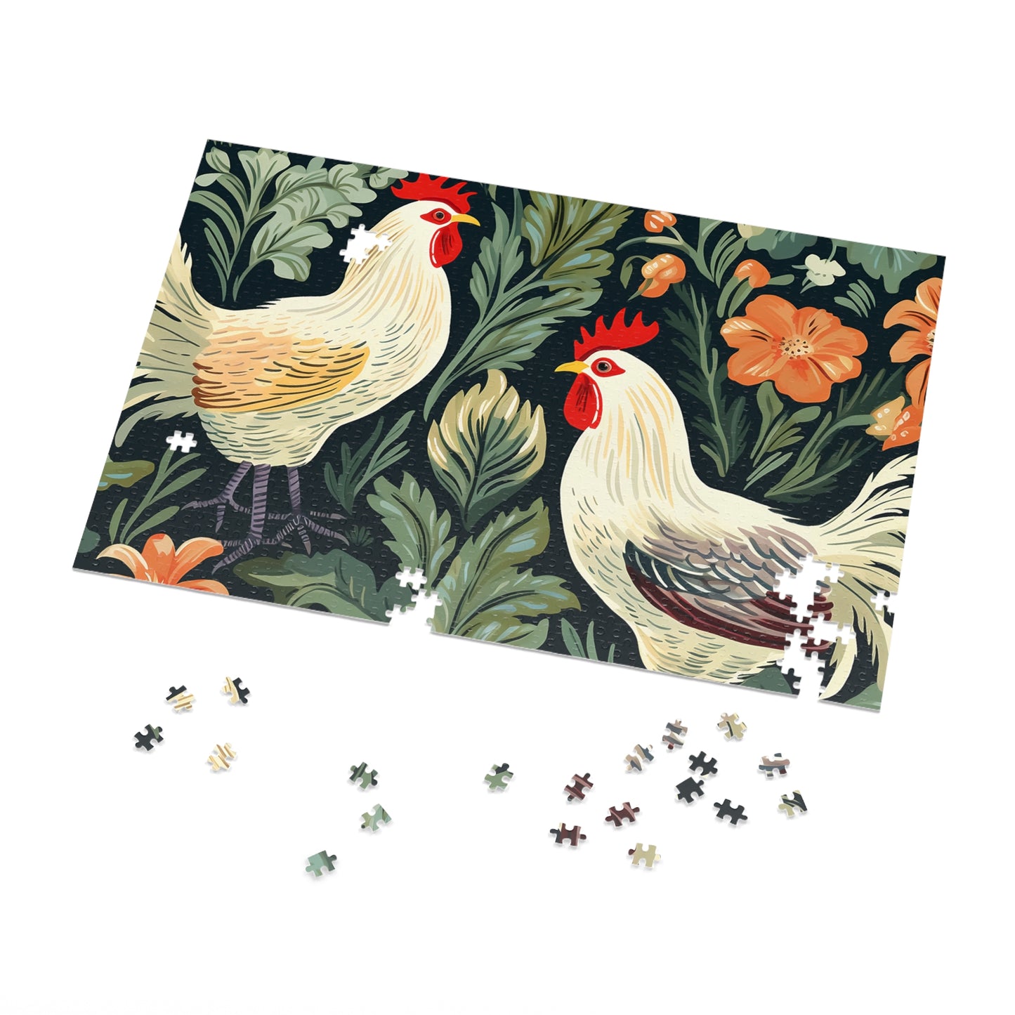 Jigsaw Puzzle, Chicken/Rooster, Personalised/Non-Personalised (30, 110, 252, 500,1000-Piece)