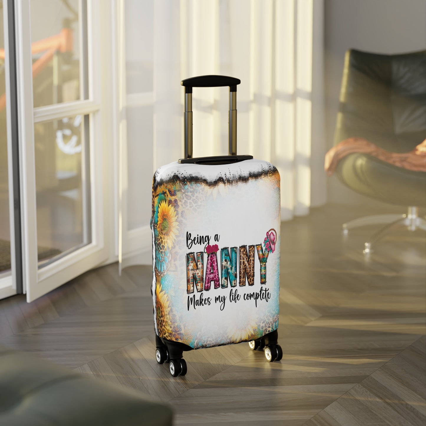 Luggage Cover, Country and Western,  Being a Nanny Makes my Life Complete, awd-1022