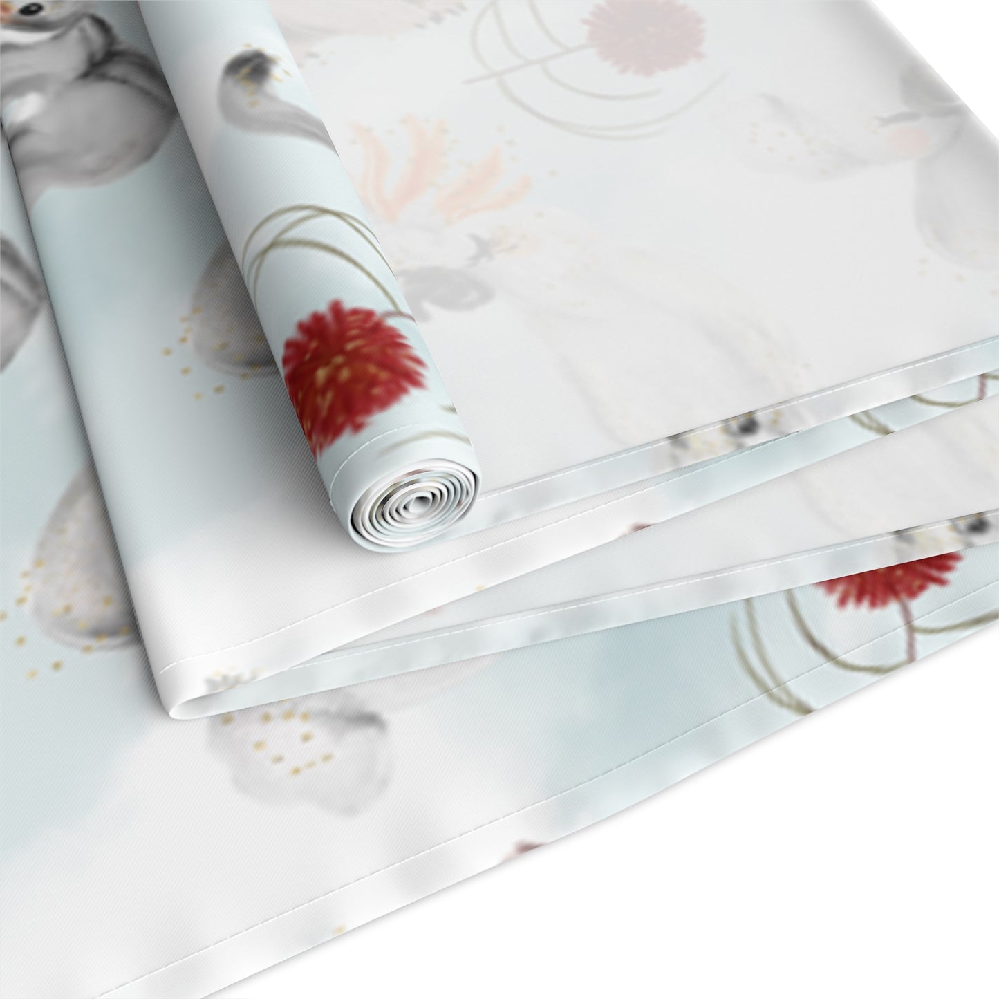 Australian Animals and Australian Floral Table Runner, Cotton Twill and Poly Available