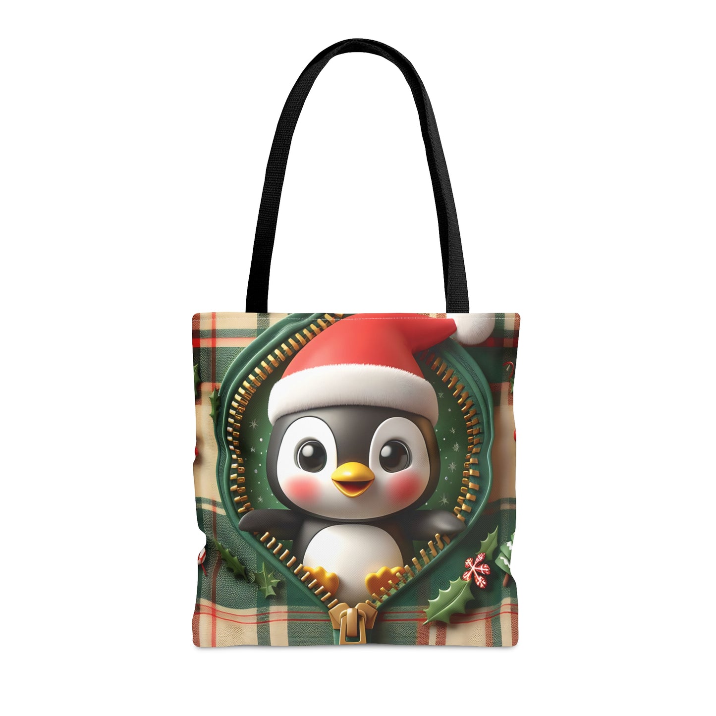 Tote Bag, Christmas, Penguin