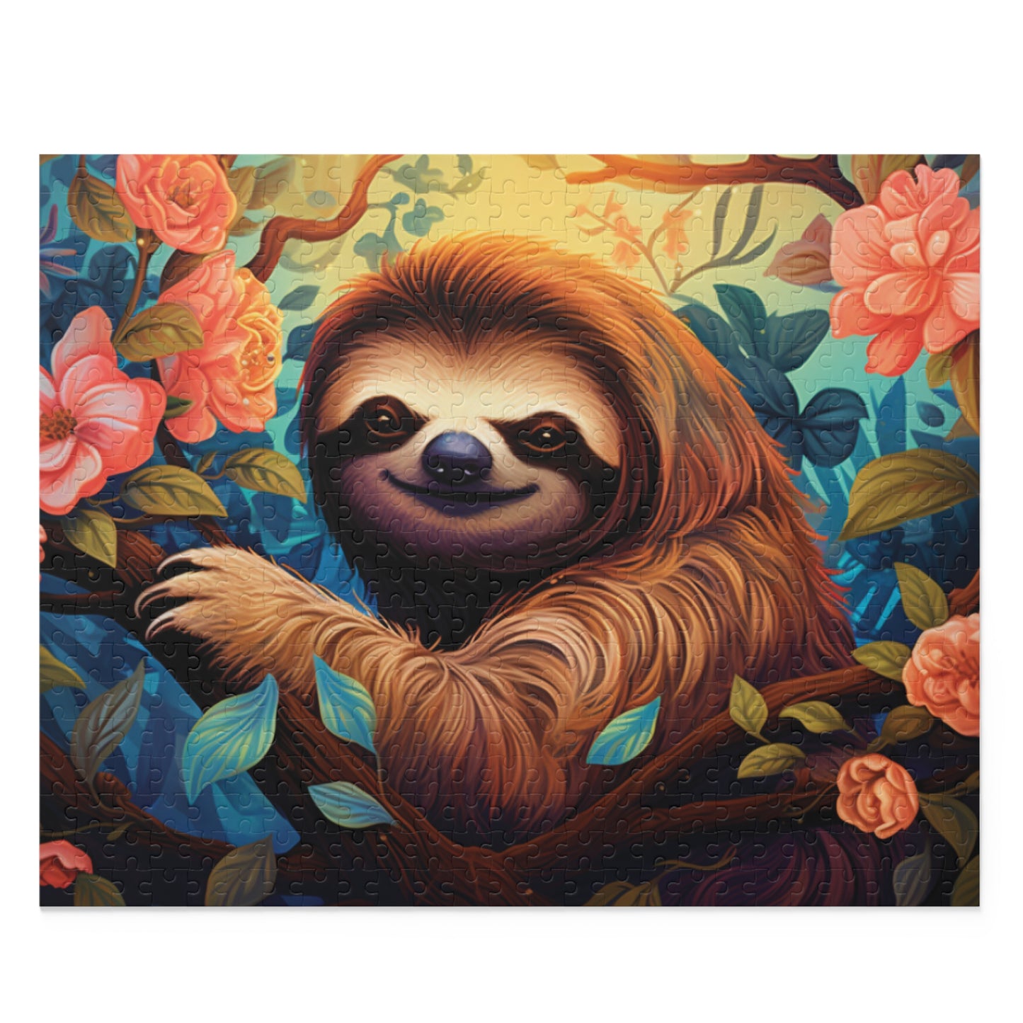 Personalised/Non-Personalised Puzzle, Sloth (120, 252, 500-Piece)