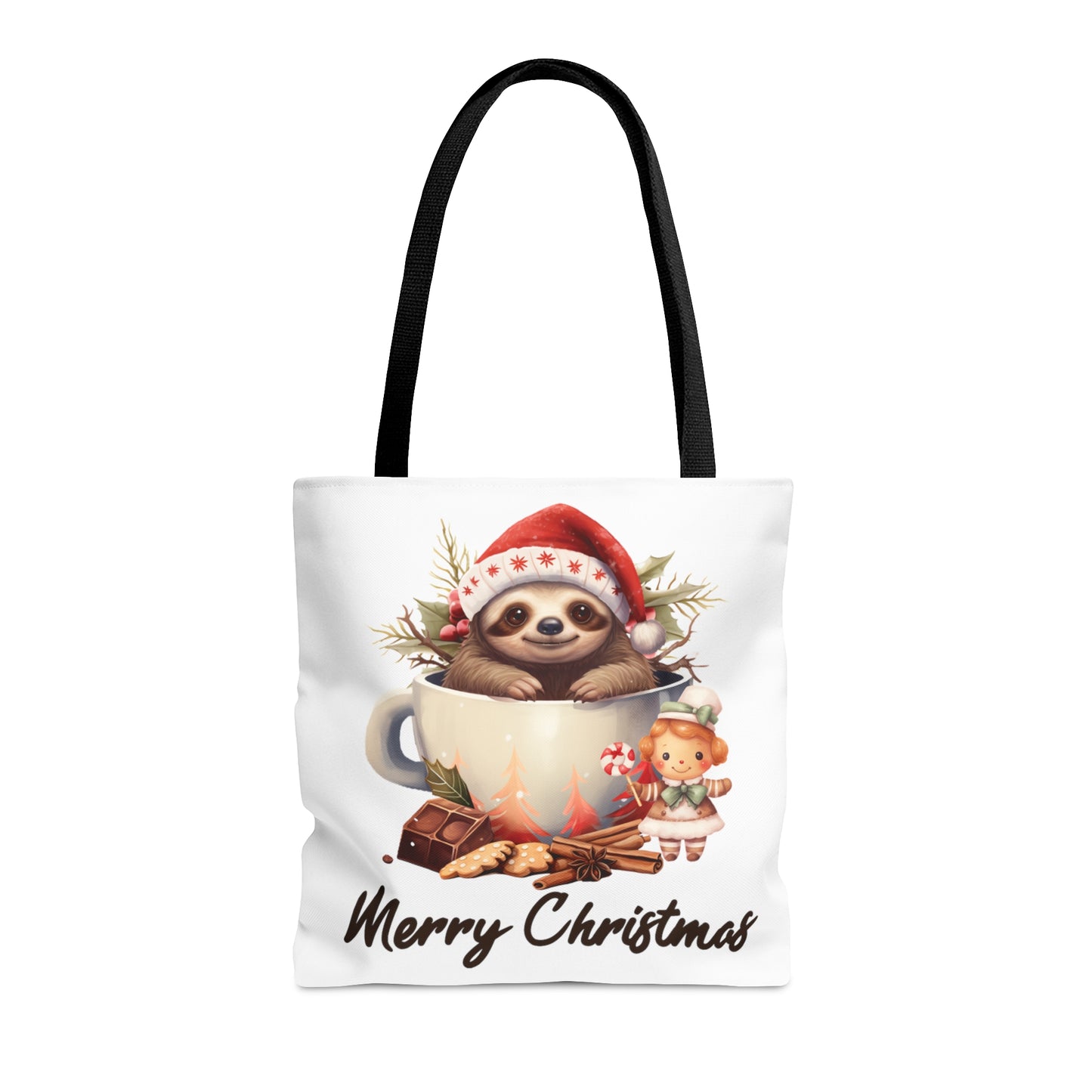 Tote Bag, Christmas, Sloth, Personalised/Non-Personalised Tote bag