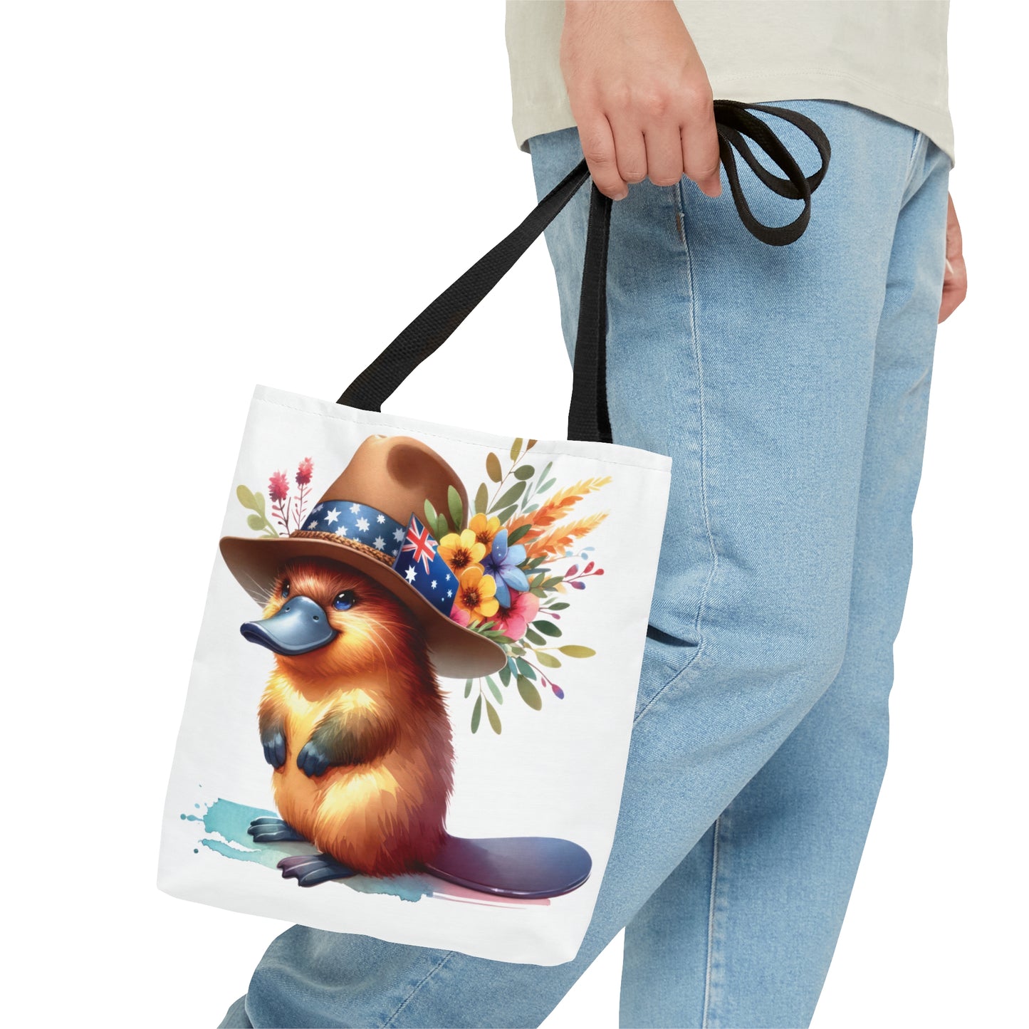 Tote Bag, Australian Animals, Platypus, Personalised/Non-Personalised Tote bag