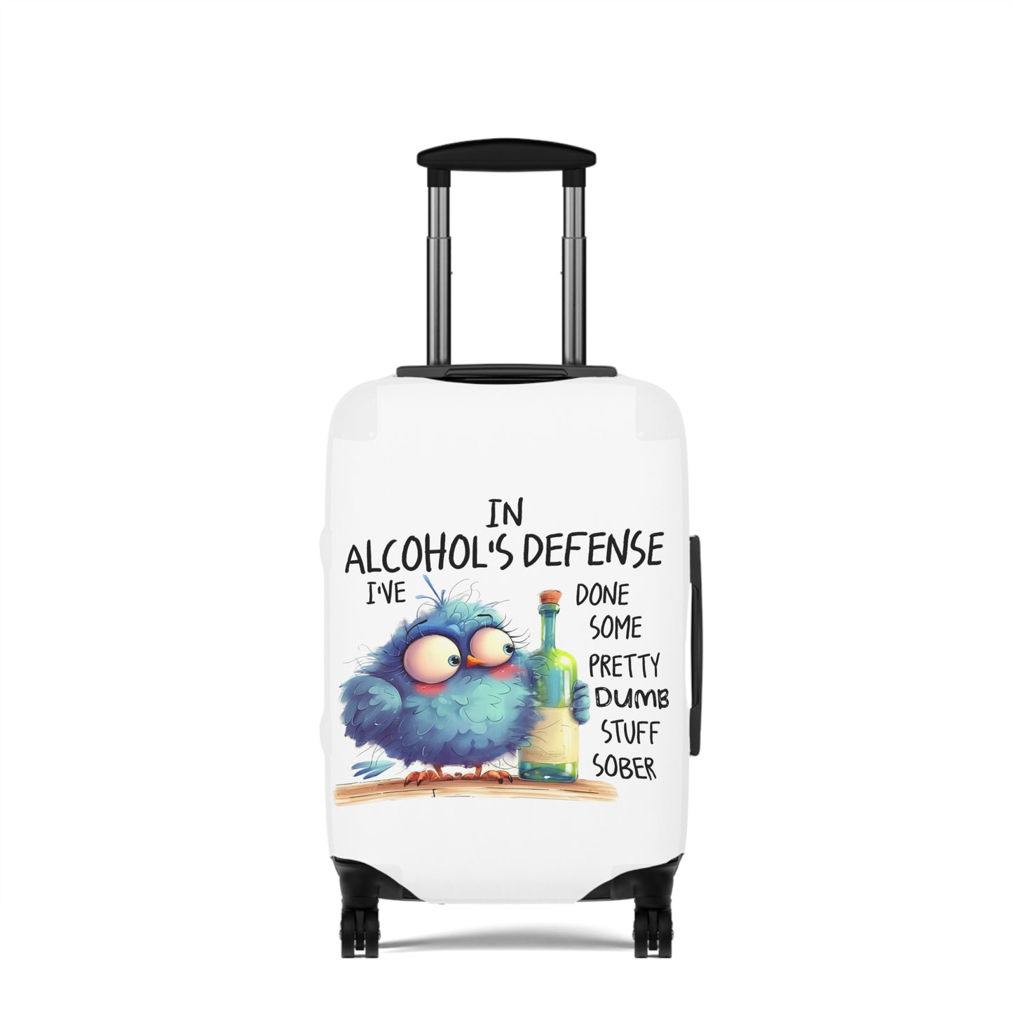 Luggage Cover, Bird, In Alcohol's Defense, awd-4007