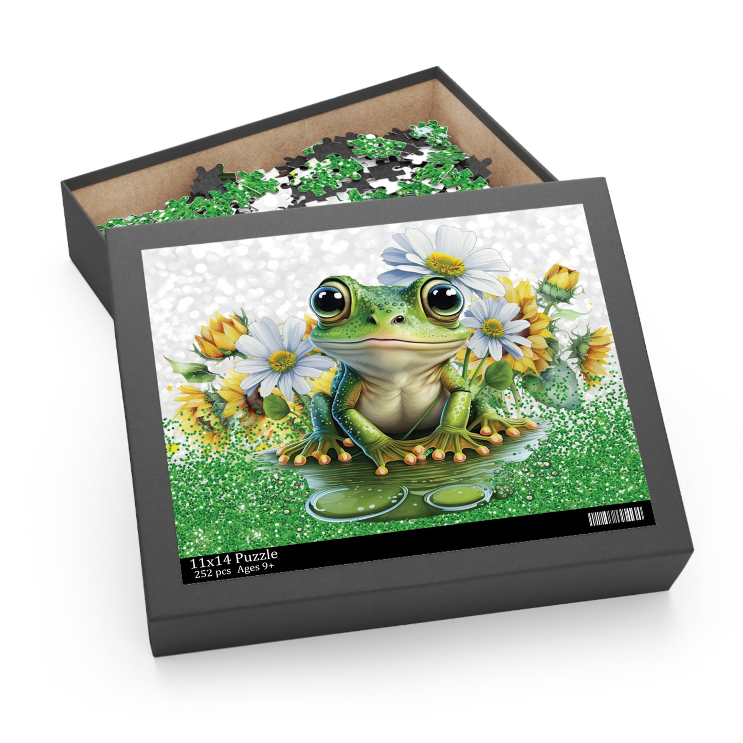 Personalised/Non-Personalised Puzzle, Frog (120, 252, 500-Piece)