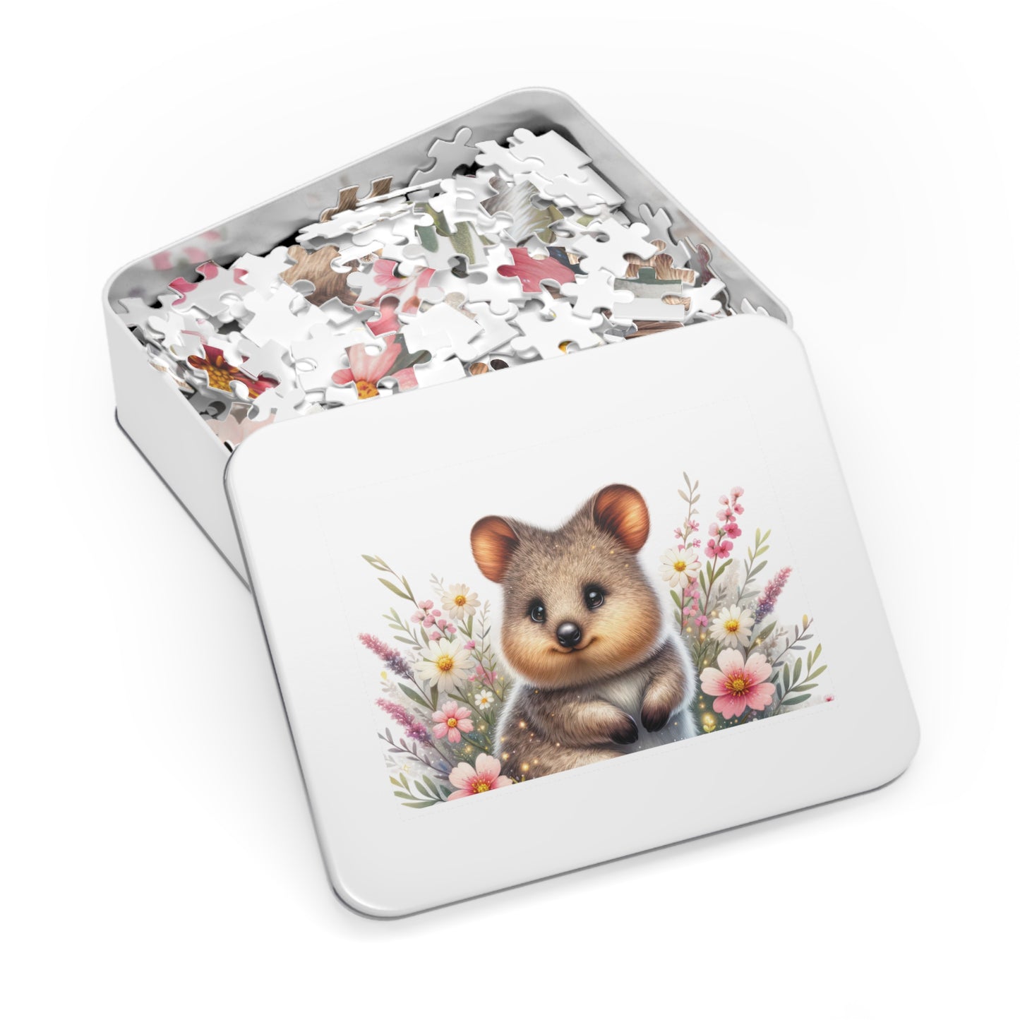 Jigsaw Puzzle in Tin, Australian Animals, Quokka, Personalised/Non-Personalised awd-1332 (30, 110, 252, 500,1000-Piece)