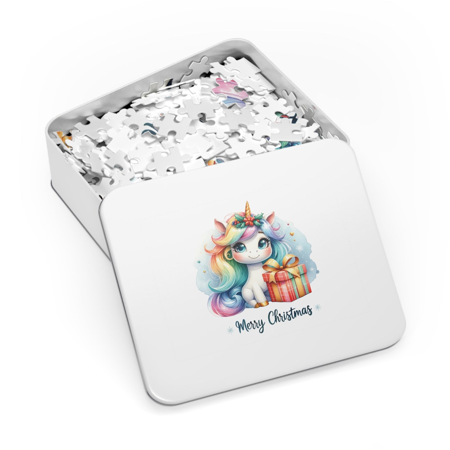 Jigsaw Puzzle, Christmas, Unicorn, Personalised/Non-Personalised (30, 110, 252, 500,1000-Piece)