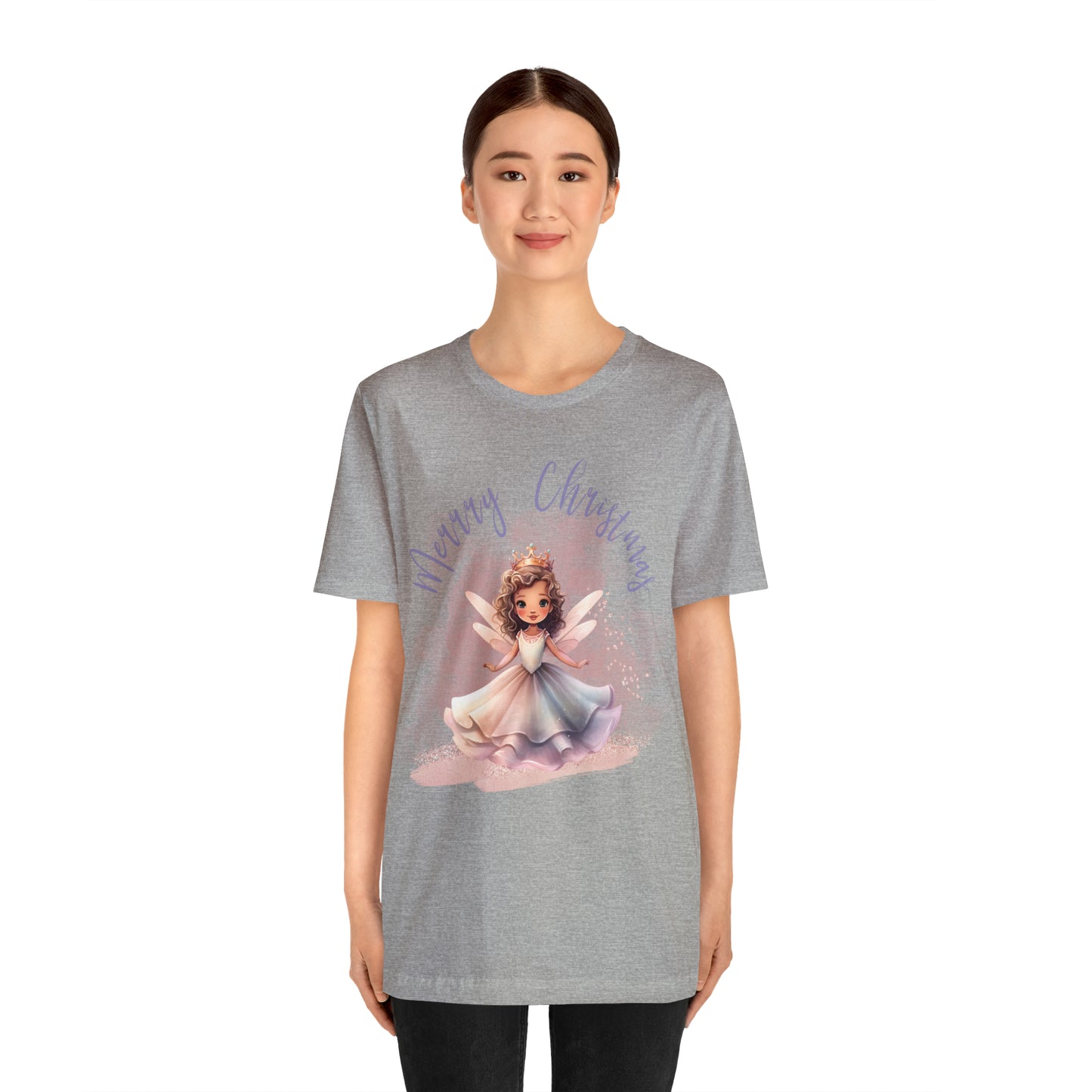 Unisex Jersey Short Sleeve Tee Christmas, Women's Fairy T-shirt - A0010