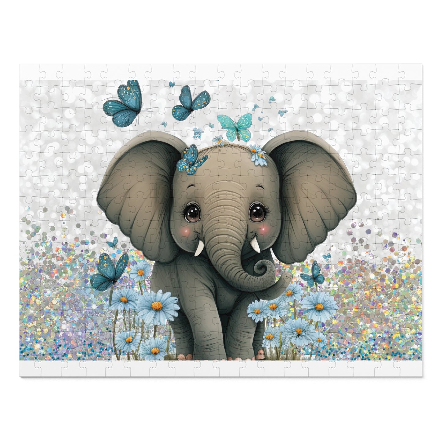 Jigsaw Puzzle, Elephant, Personalised/Non-Personalised (30, 110, 252, 500,1000-Piece)