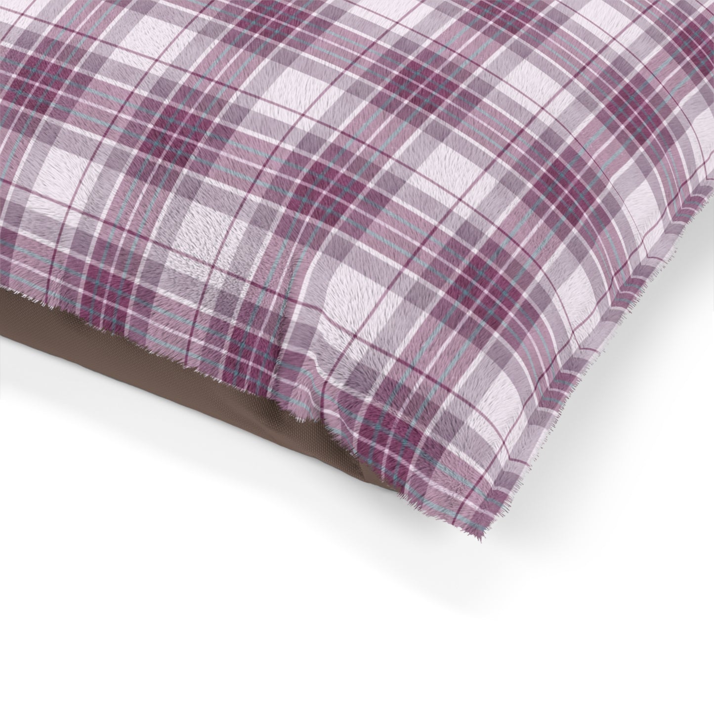 Luxury Pet Bed, feather soft fleece Mulberry Tartan