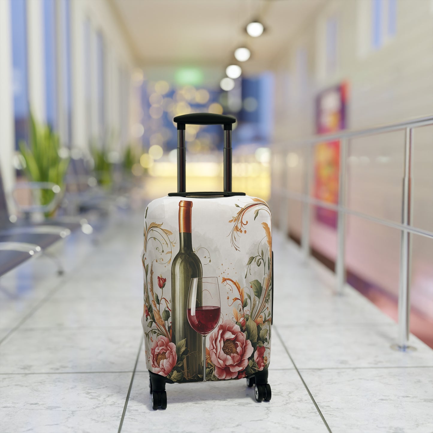 Luggage Cover, Wine and Roses, awd-1767