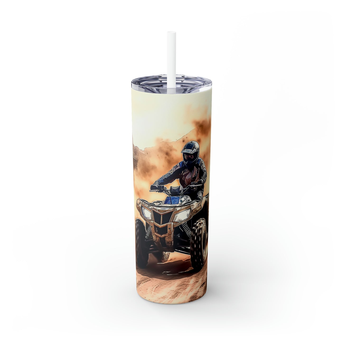 Skinny Tumbler with Straw, 20oz, Atv, awd-350