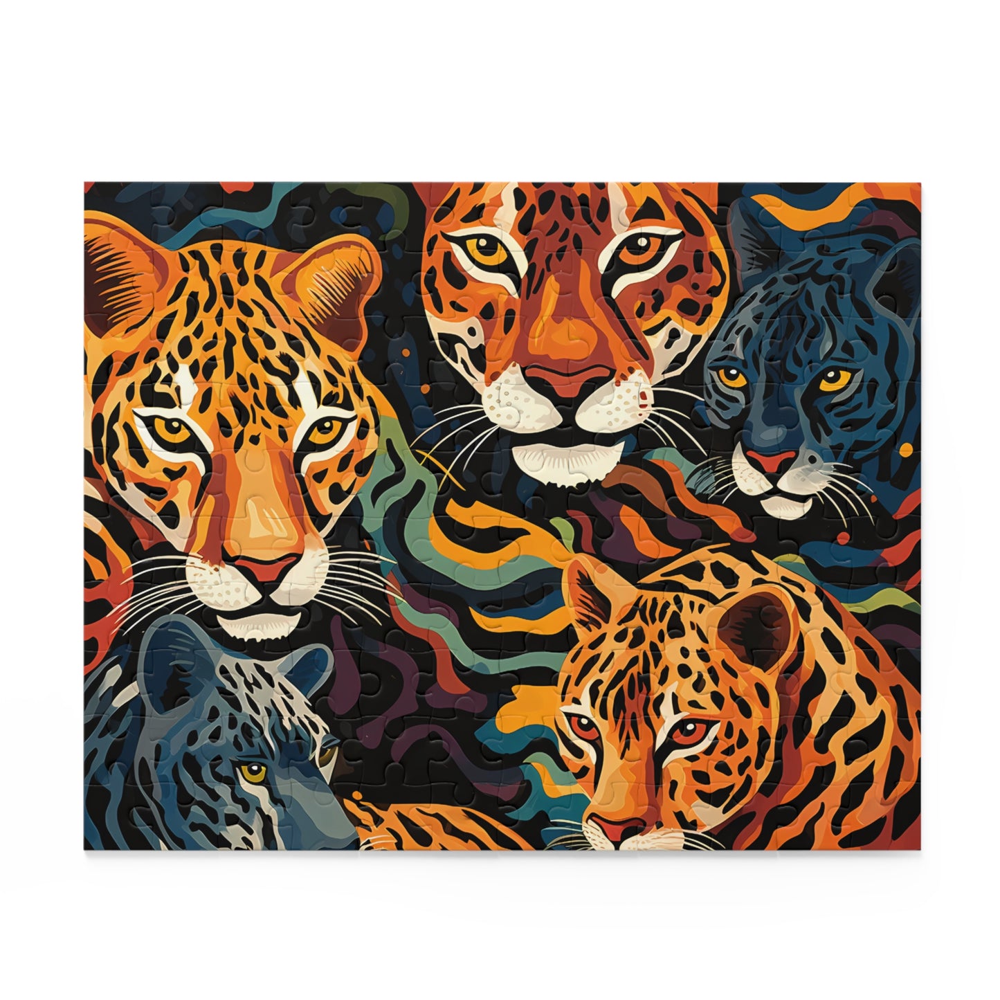 Personalised/Non-Personalised Puzzle, Leopard (120, 252, 500-Piece)