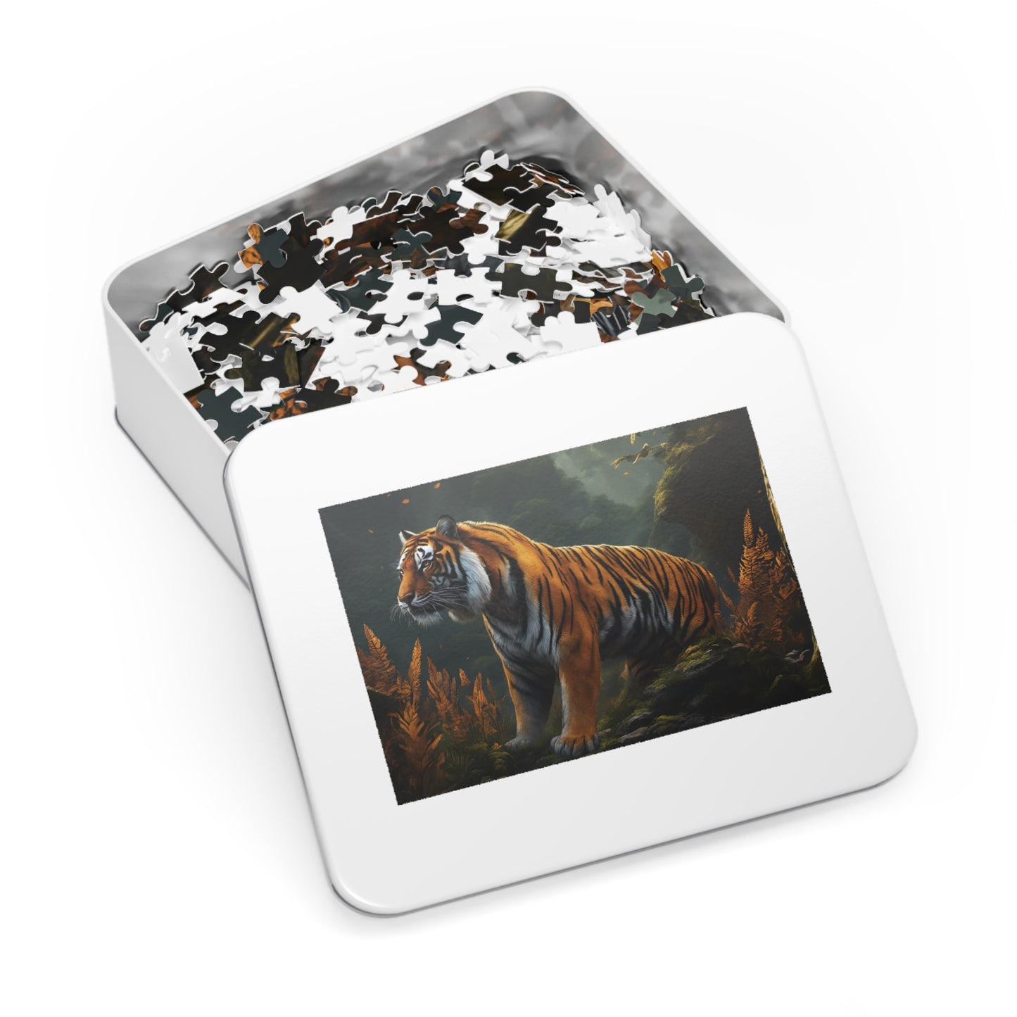 Puzzle, Tiger, Personalised/Non-Personalised (30, 110, 252, 500,1000-Piece) Awd-548