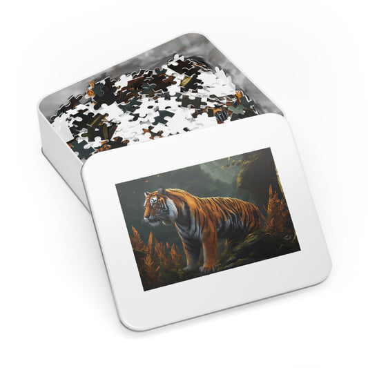Puzzle, Tiger, Personalised/Non-Personalised (30, 110, 252, 500,1000-Piece) Awd-548