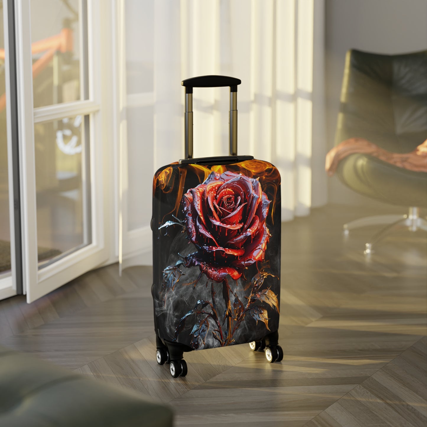 Luggage Cover, Red Rose, awd-3069