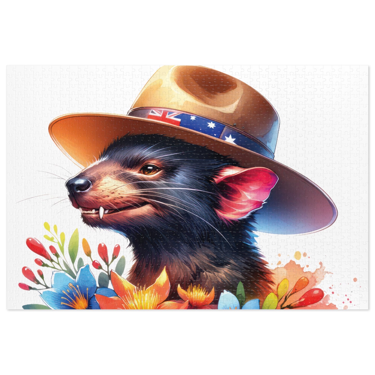 Jigsaw Puzzle in Tin, Australian Animals, Tasmanian Devil, Personalised/Non-Personalised, awd-1335(30, 110, 252, 500,1000-Piece)