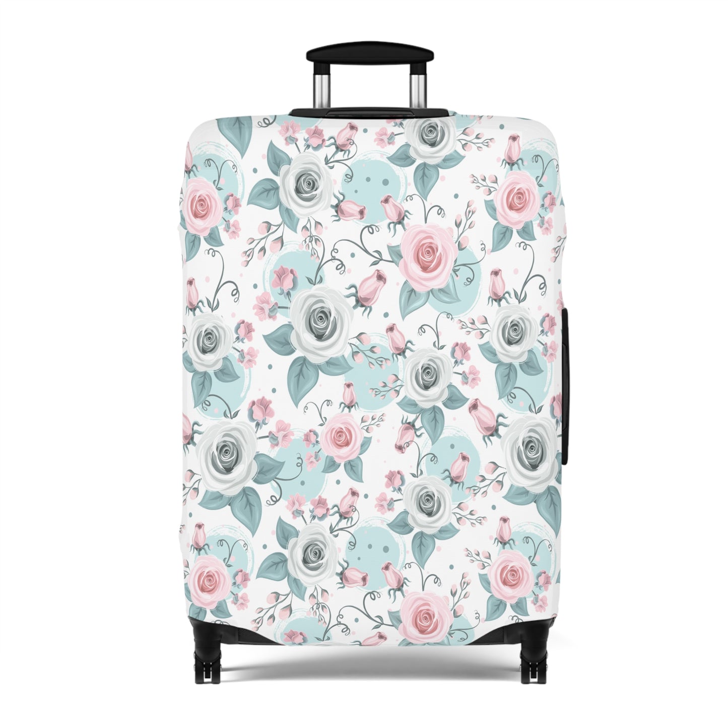 Luggage Cover, Green and Pink Floral, awd-1770