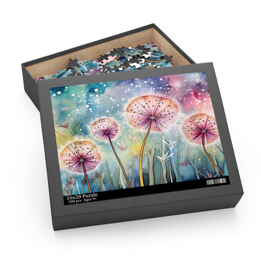 Personalised/Non-Personalised Puzzle, Floral (120, 252, 500-Piece)