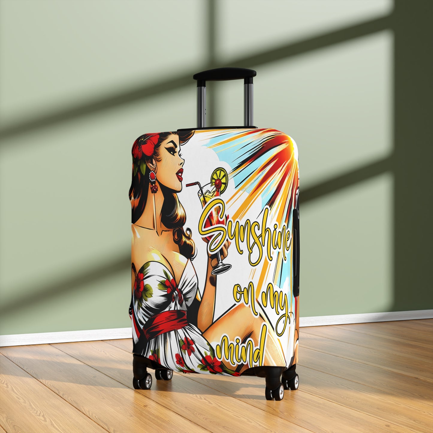 Luggage Cover, Retro Girl, Sunshine on my Mind, awd-3005