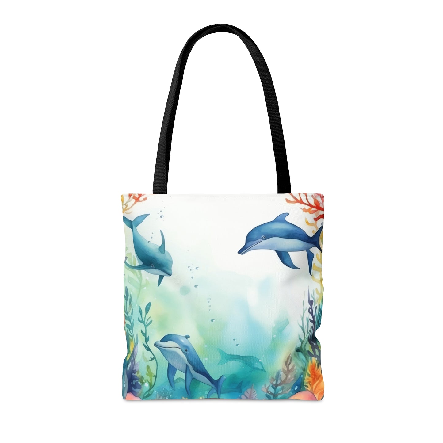 Tote Bag, Nautical Dolphin bag, Beach Tote Bag