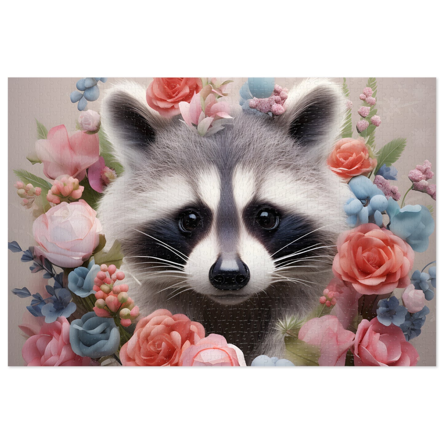 Jigsaw Puzzle, Racoon, Personalised/Non-Personalised (30, 110, 252, 500,1000-Piece)