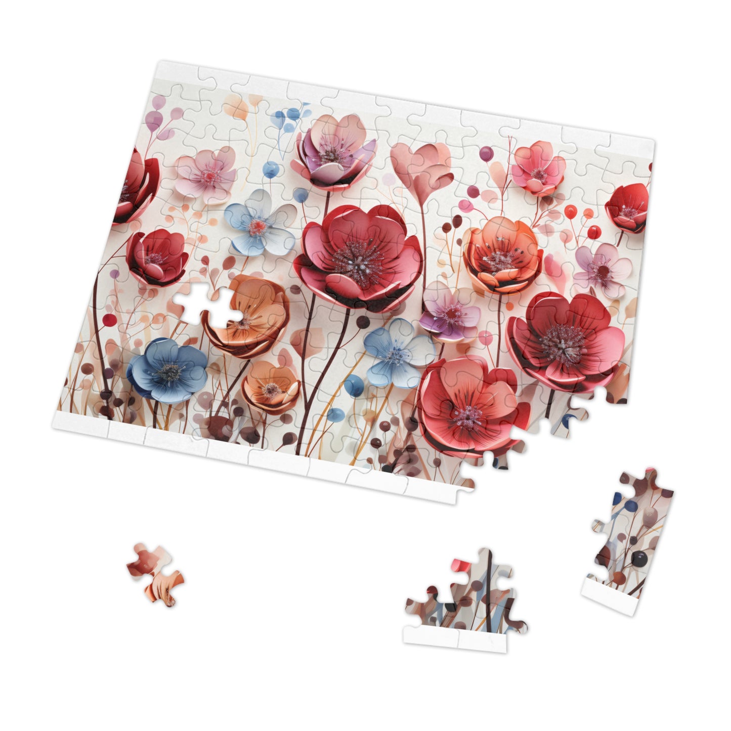 Puzzle, Floral, Wildflowers, Personalised/Non-Personalised (30, 110, 252, 500,1000-Piece) awd-654